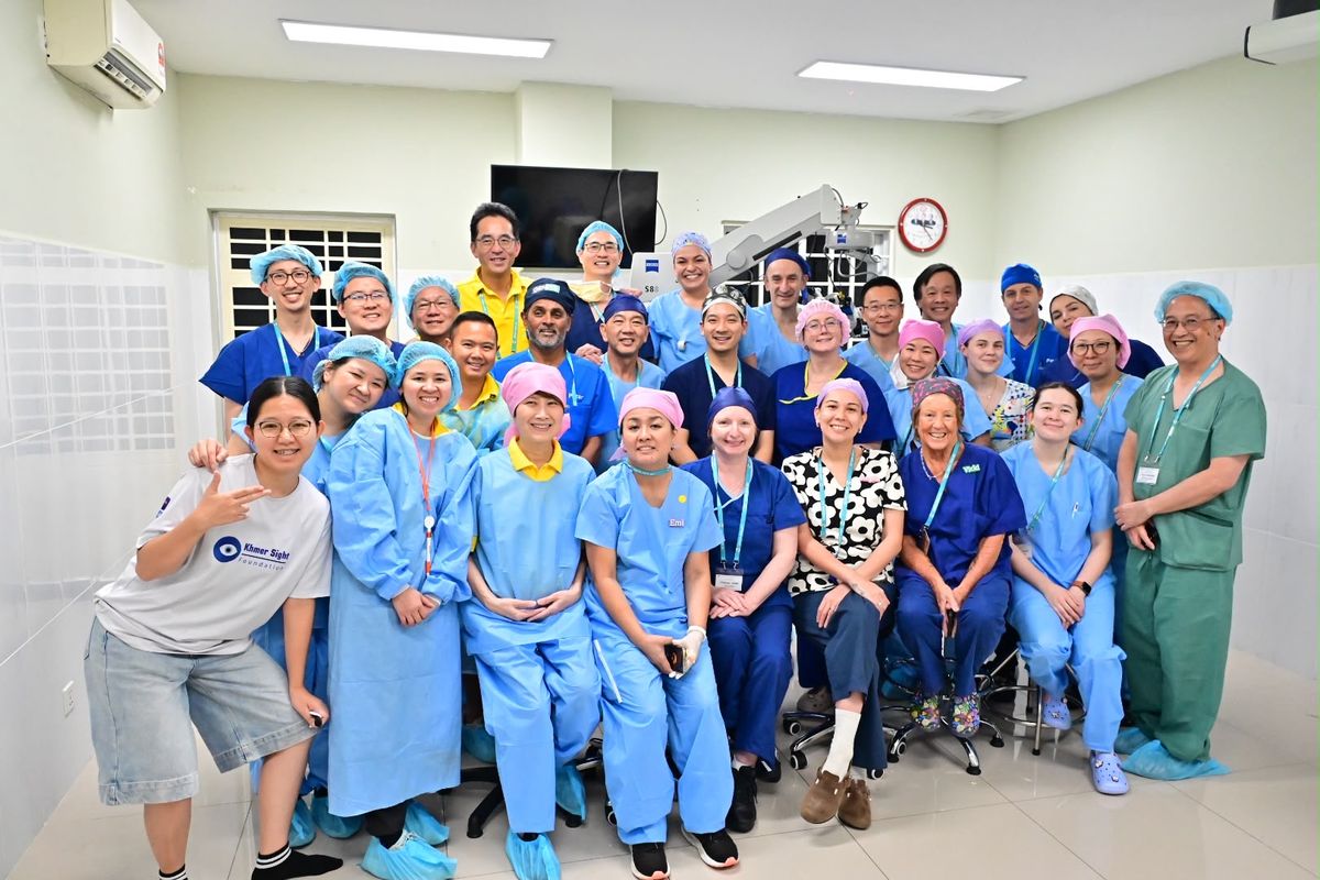 The cataract surgical team on the 2026 AHHA Cambodia mission